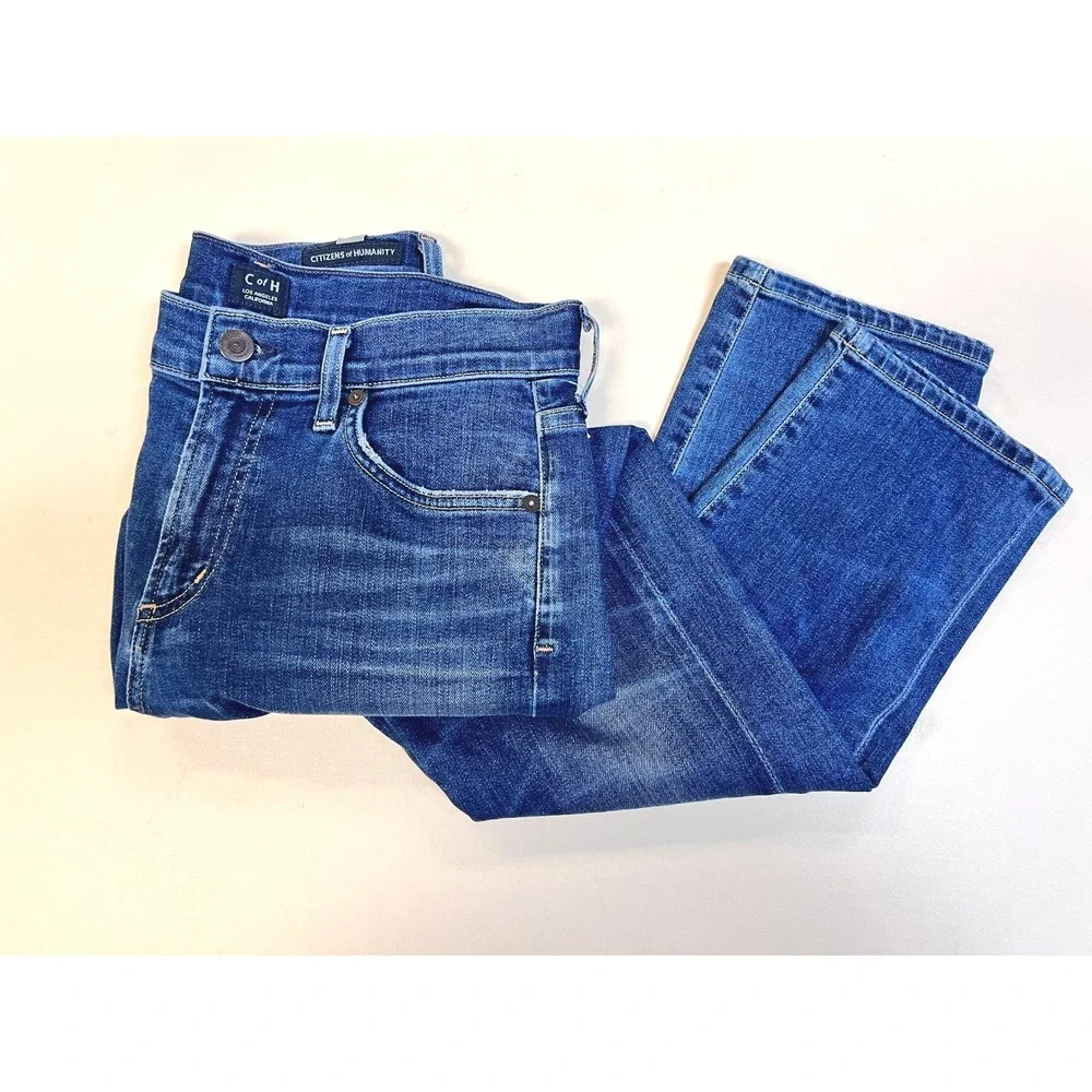 Citizens of Humanity Agnes Crop Jeans Womens 26 Blue Excellent High Rise Skinny